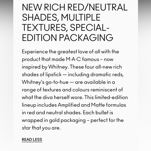 NEW MAC LIMITEDEDITION WHITNEY HOUSTON COLLECTION LIPSTICK IN NIPPYS FIE… - Picture 7 of 9